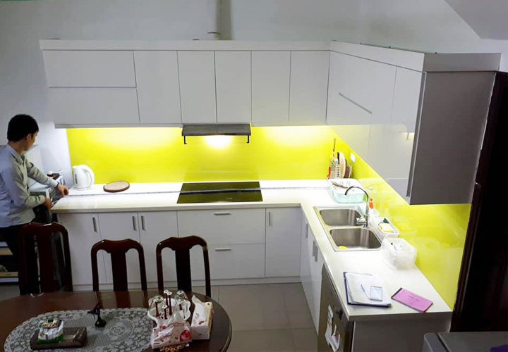 Tủ bếp Acrylic - AC34